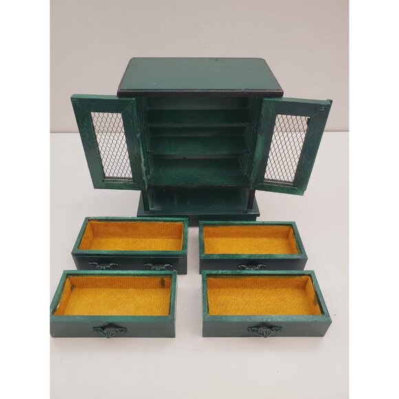Vintage Gunther Mele 1970's wooden jewelry box. Jewellery with drawers. Vintage - Picture 7 of 10